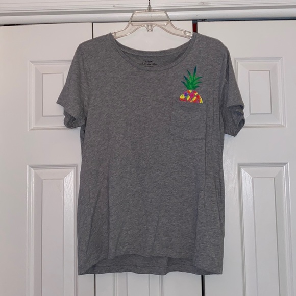 J. Crew Pineapple Pocket Tee - Picture 1 of 4